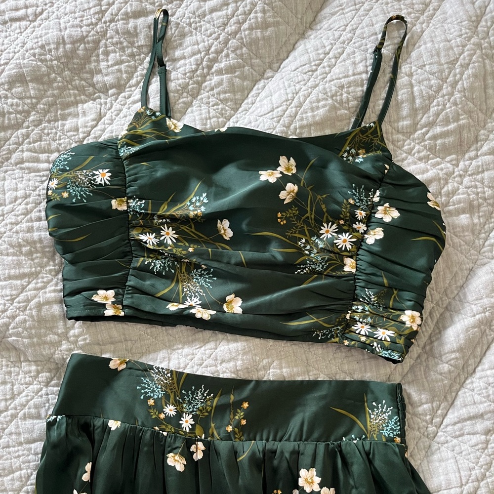 Rachel Zoe Crop Top and Maxi Skirt Set